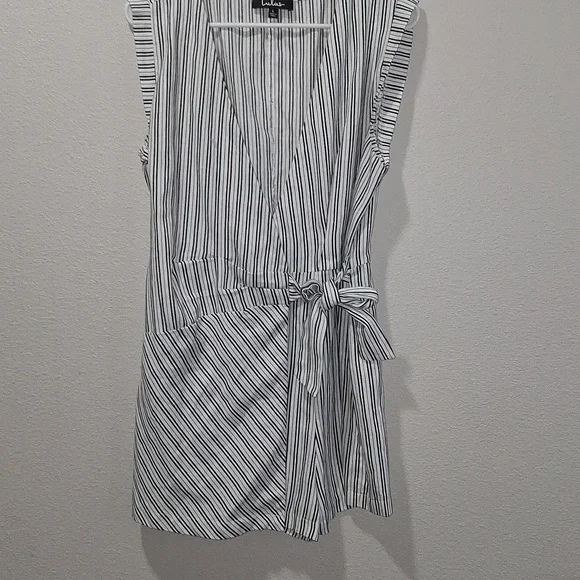 Lulu's Black and White Striped Dress - Picture 3 of 7